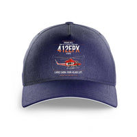Thumbnail for SUBARU Bell 412EPX design on dark blue printed hat