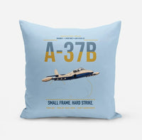 Thumbnail for A-37B Dragonfly design on light blue pillow