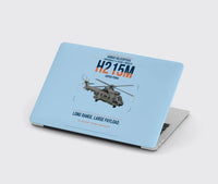 Thumbnail for Airbus H215M design on light blue MacBook case