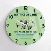 Thumbnail for DJI Matrice 350 RTK design on light green no frame wall clock