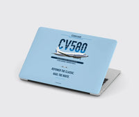 Thumbnail for Convair 580 design on light blue MacBook case