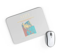 Thumbnail for AlgheroFertilia Airport AHO Mouse-Pad Rectangle - Light Gray