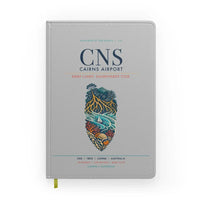Thumbnail for Cairns Airport (CNS) design on light gray notebook