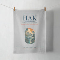 Thumbnail for Haikou Meilan International Airport (HAK) design on light gray towel