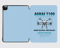 Thumbnail for DJI Agras T100 design on light blue ipad tablet case