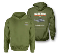 Thumbnail for NHIndustries NH90 NFH Caïman design on green army double-side hoodie, double-side print