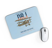 Thumbnail for Fokker Dr.I design on light blue rectangle mouse pad
