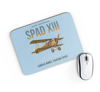 Thumbnail for SPAD XIII design on light blue rectangle mouse pad