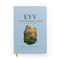 Thumbnail for Evansville Regional Airport (EVV) design on light blue notebook