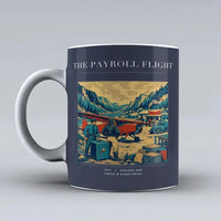 Thumbnail for VINTAGE G4413 - The Payroll Flight - Ceramic Mug design on darkblue