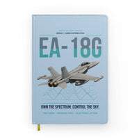 Thumbnail for EA-18G Growler design on light blue notebook