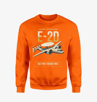 Thumbnail for E-2D Advanced Hawkeye design on orange sweatshirt