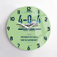 Thumbnail for Martin 4-0-4 design on light green no frame wall clock