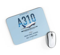Thumbnail for Airbus A310-300P2F design on light blue rectangle mouse pad