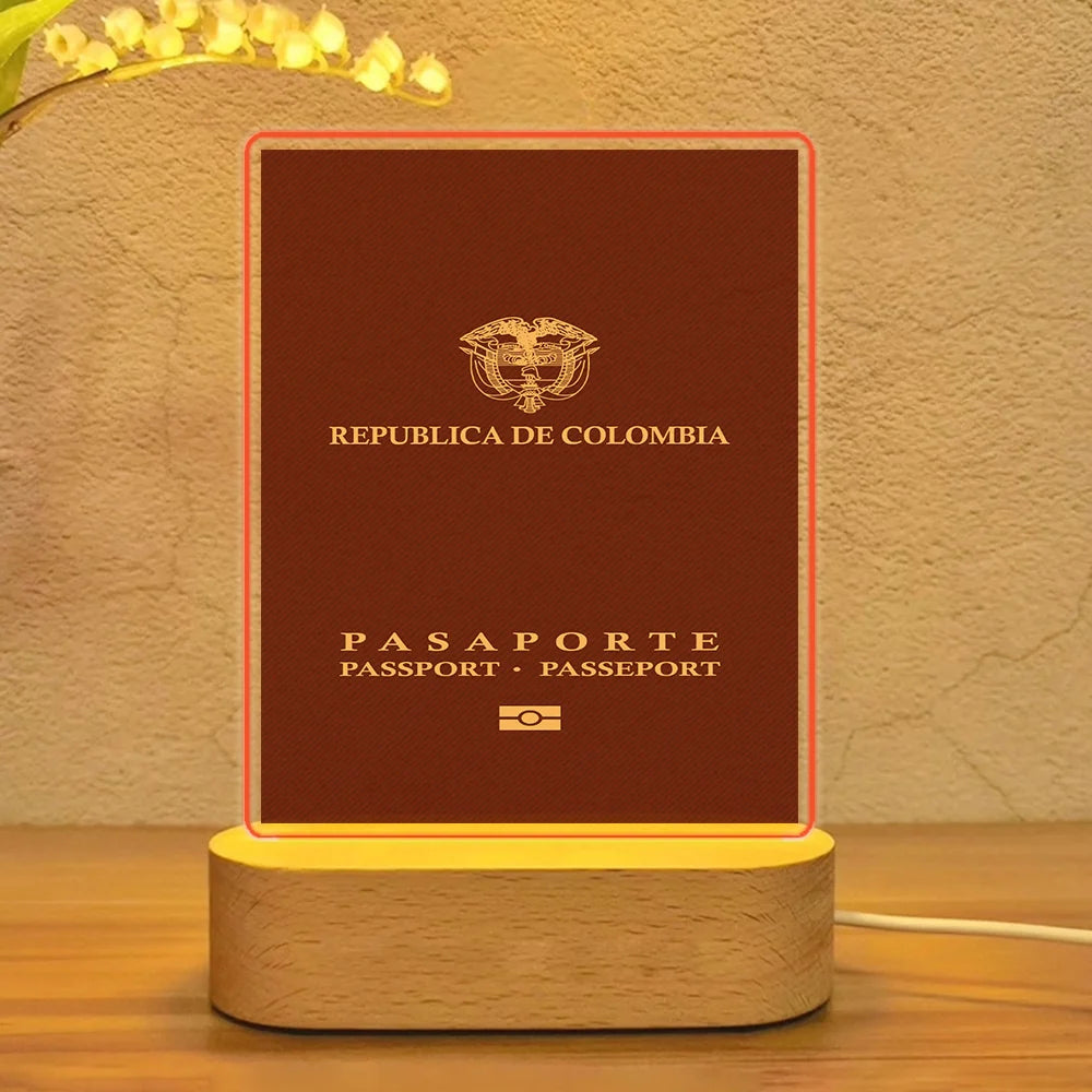 Colombia Passport Lamp - view 5