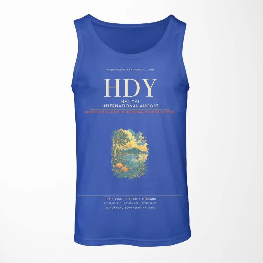 Hat Yai International Airport HDY Tank Top - Blue