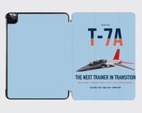 Thumbnail for T-7A Red Hawk design on light blue ipad tablet case