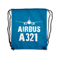 Thumbnail for Airbus A321 Drawstring Bag - view 5
