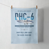 Thumbnail for DHC-6 Twin Otter Classic 300-G design on light blue towel