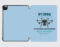 Thumbnail for Inspired Flight IF1200A design on light blue ipad tablet case