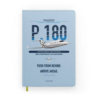 Thumbnail for Piaggio P.180 Avanti EVO design on light blue notebook