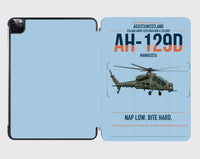 Thumbnail for AgustaWestland AH-129D Mangusta design on light blue ipad tablet case