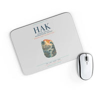 Thumbnail for Haikou Meilan International Airport (HAK) design on light gray rectangle mouse pad