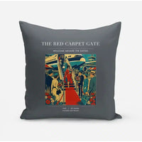 Thumbnail for VINTAGE G4124 - The Red Carpet Gate - Designed Pillows design on gray