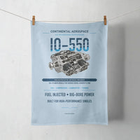 Thumbnail for IO-550 design on light blue towel