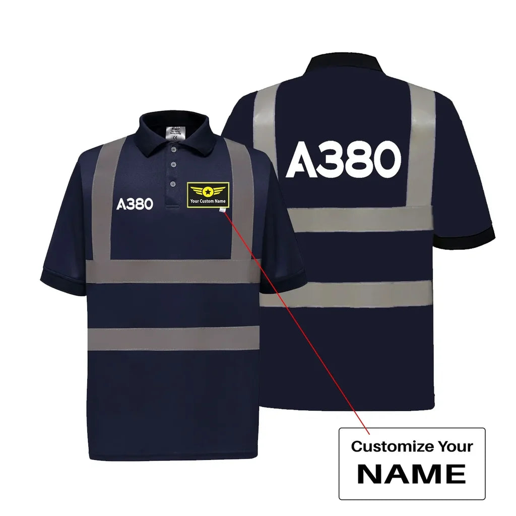 Customisable Airbus A380 Polo Shirt - view 5
