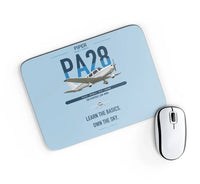 Thumbnail for Piper PA-28-181 Archer LX design on light blue rectangle mouse pad