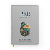 Thumbnail for Perth Airport (PER) design on light gray notebook