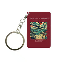 Thumbnail for VINTAGE G4064 - The Ocean Surveyors - Designed Key Chain design on darkred