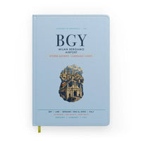Thumbnail for Milan Bergamo Airport (BGY) design on light blue notebook