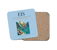 Thumbnail for Terrance B. Lettsome International Airport (EIS) design on light blue 1 piece coaster