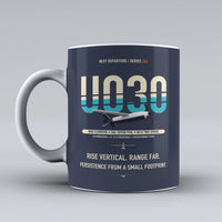 Thumbnail for U030 Flexrotor Mug design on dark blue airbus
