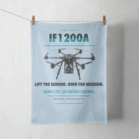 Thumbnail for Inspired Flight IF1200A design on light blue towel