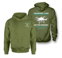 Thumbnail for DJI Phantom 4 RTK design on green army hoodie