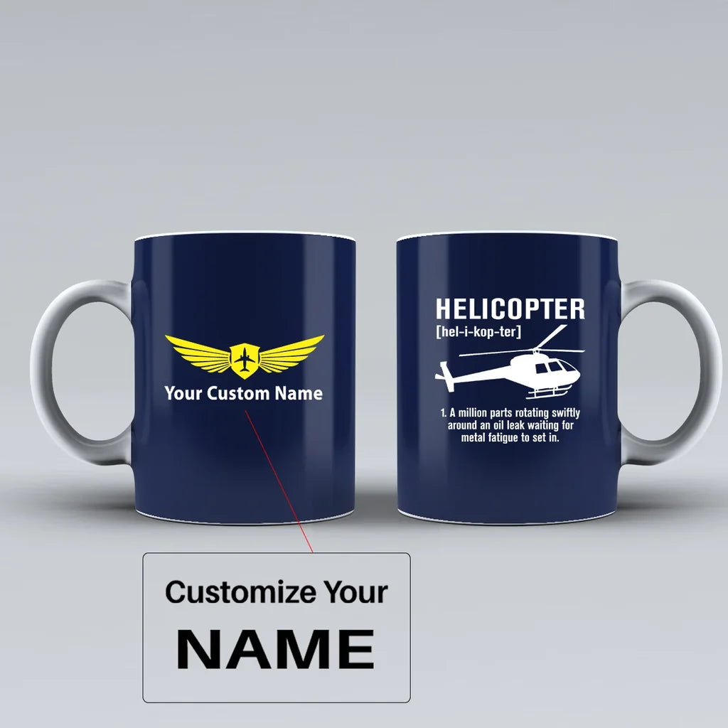 Customisable Helicopter Mug - view 5