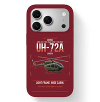 Thumbnail for Airbus UH-72A Lakota design on dark red magsafe iphone case, for iPhone 17 Pro