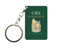 Thumbnail for Houghton County Memorial Airport (CMX) design on dark green key chain