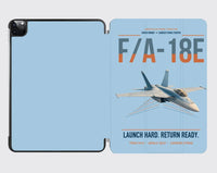 Thumbnail for F-A-18E Super Hornet design on light blue ipad tablet case