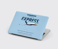 Thumbnail for Bombardier Global Express design on light blue MacBook case