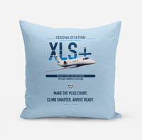 Thumbnail for Cessna Citation XLSPlus design on light blue pillow