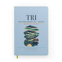 Thumbnail for Tri-Cities Airport (TRI) design on light blue notebook