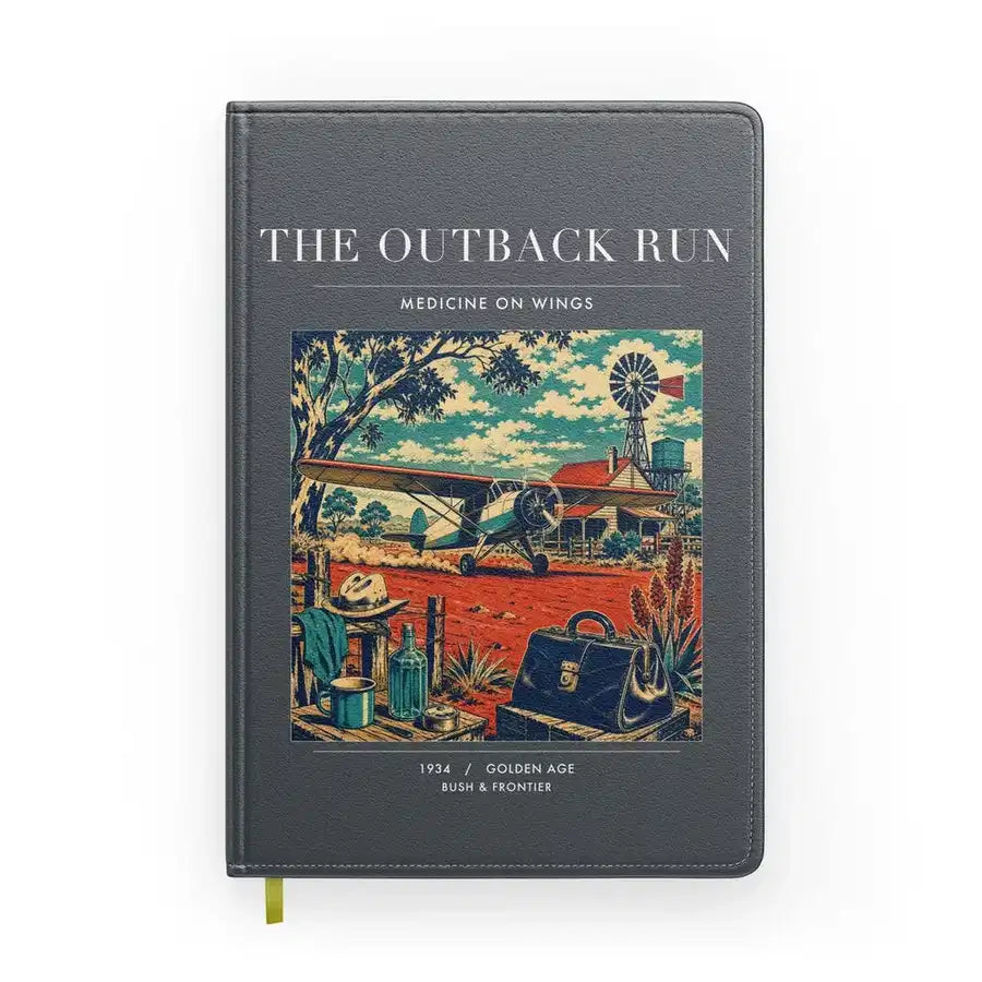 VINTAGE G4022 - The Outback Run - Designed Notebooks design on gray