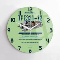 Thumbnail for TPE331-12 design on light green no frame wall clock