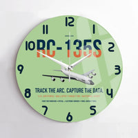 Thumbnail for RC-135S Cobra Ball design on light green no frame wall clock