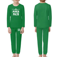 Thumbnail for Piper PA28 & Plane children pajamas - Green