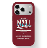 Thumbnail for Mooney M20J 201 design on dark red magsafe iphone case, for iPhone 17 Pro